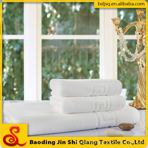 Wholesale High-quality White color 100% Cotton towel Set , Dobby Jacquard towel set
